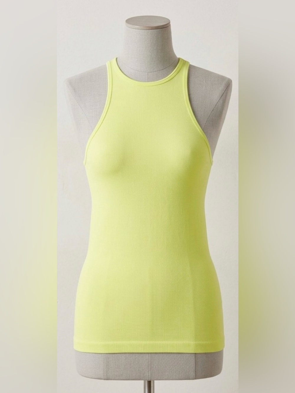 Free People Momentum Seamless Ribbed Halter Active Tank Top - Medium